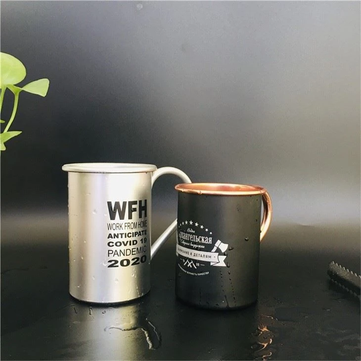 mule beer aluminum cup black
