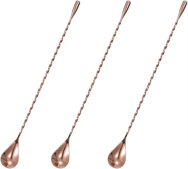 স্টেইনলেস স্টীল বারটেন্ডার মিক্সিং বার চামচ