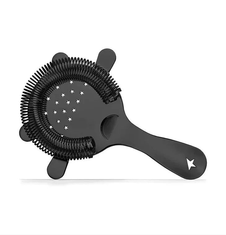 কালো স্টেইনলেস স্টীল পানীয় ছাঁকনি